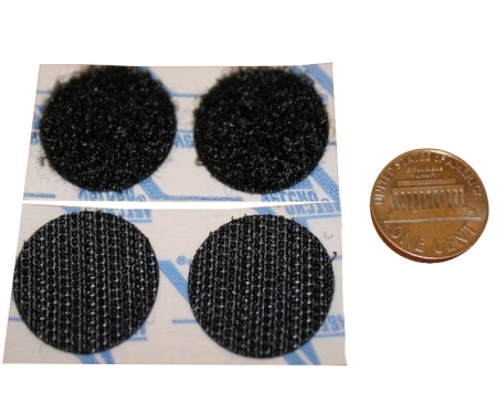 Velcro hook and loop coins