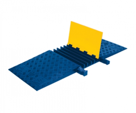 Yellow Jacket ADA ramp, blue with yellow lid Yellow Jacket ADA ramp, blue with yellow lid