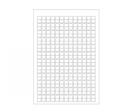 0.5 inch by 0.37 inch zip tape label sheet