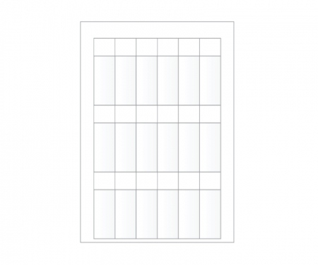 1.167 inch by 0.875 Inch ziptape labels