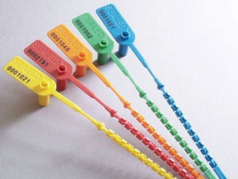 Pull Tight Numbered Identification and Tamper Evident zip ties