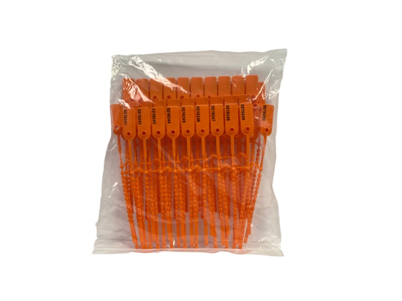Pull Tight Numbered Identification and Tamper Evident zip ties