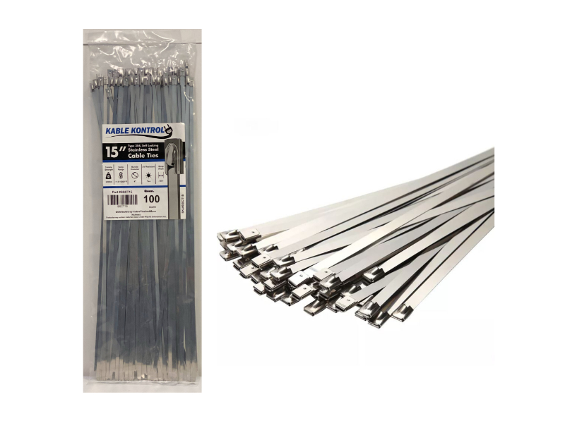 Metal Zip Ties | Stainless Steel Cable Ties - Self Locking 5