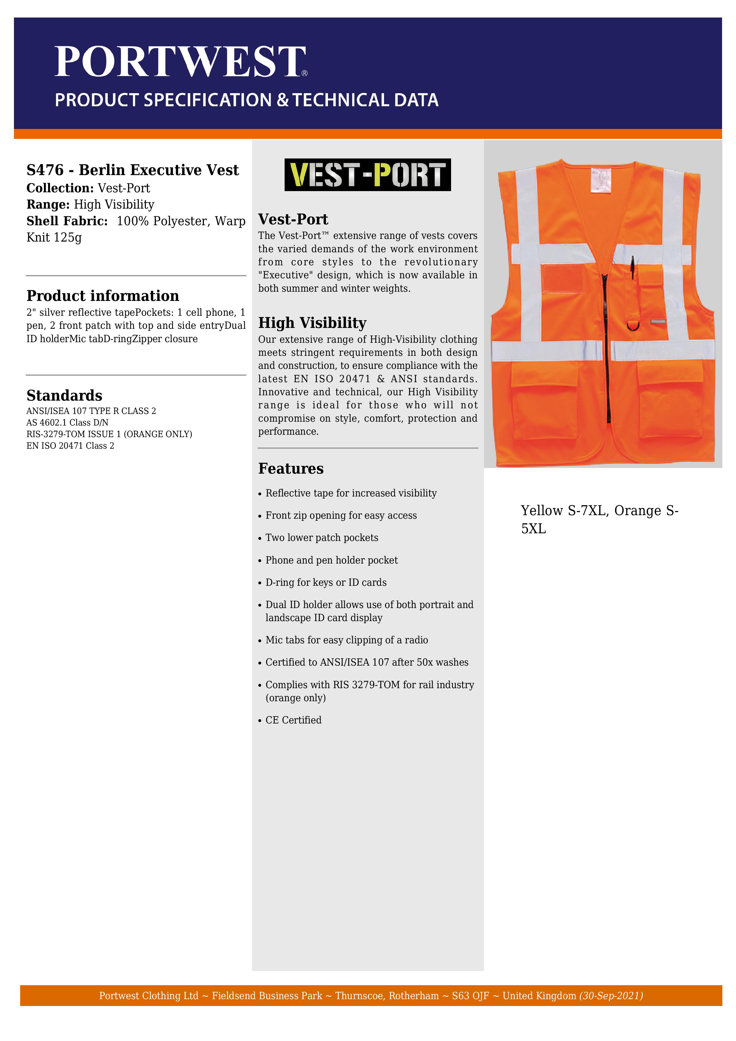 High visibility clothing requirements - Simplified Safety